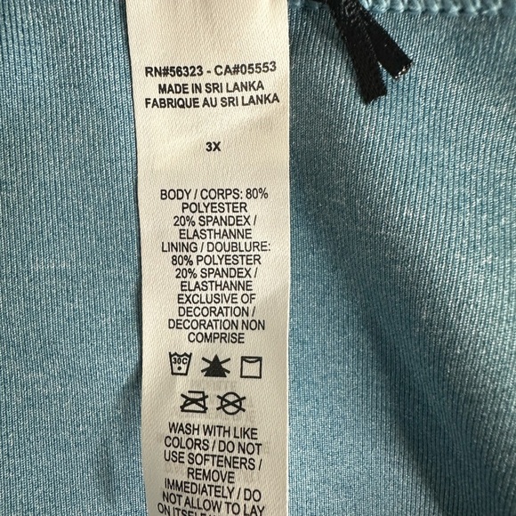 Sold Nike Dri-FIT Medium Support Sports Bra Cerulean Size 3X NWT - Picture 3 of 3